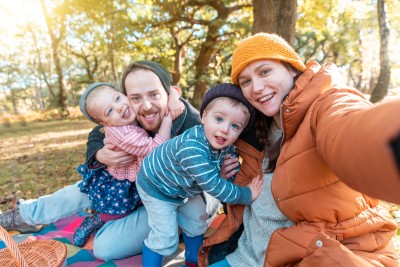 family outdoors 
